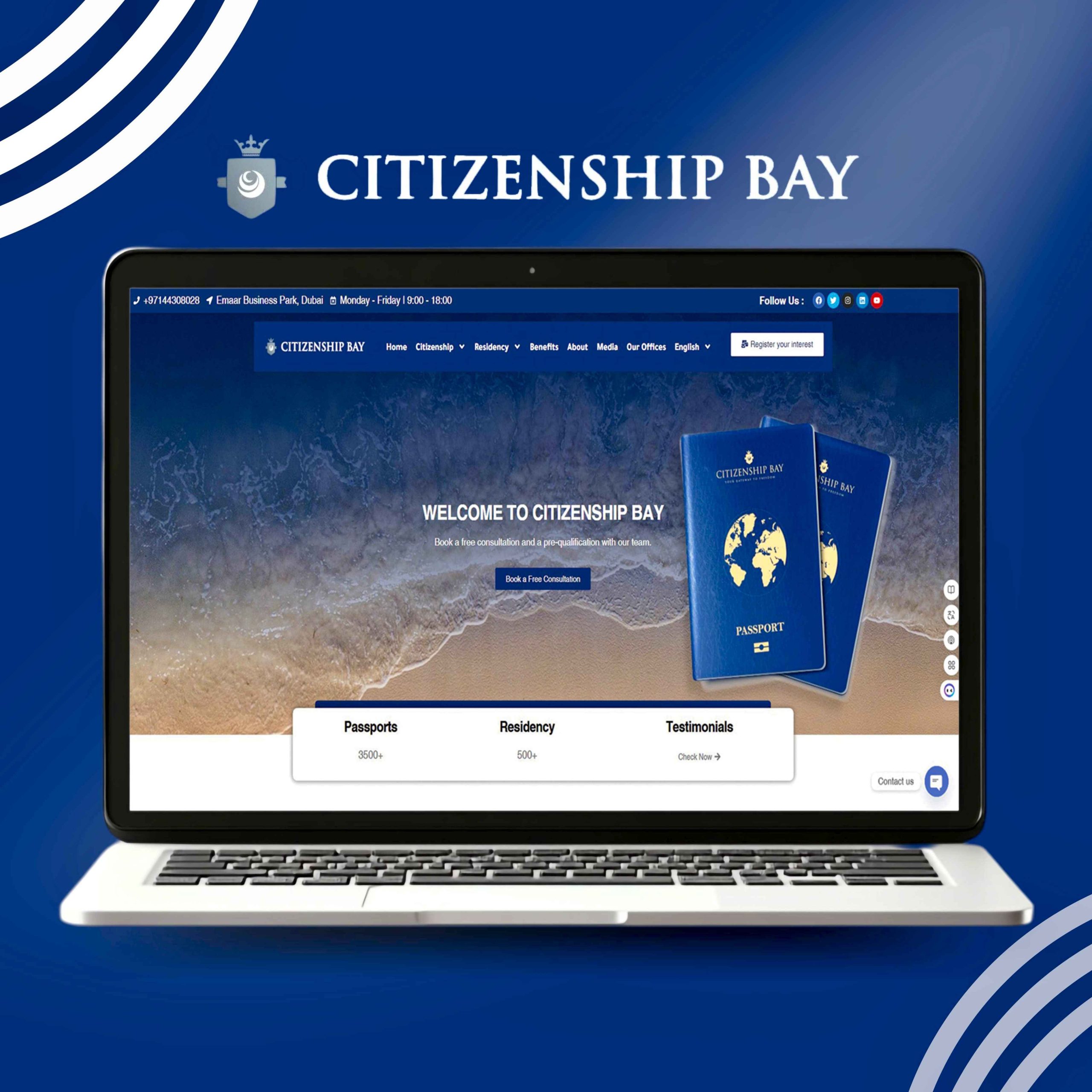 Website Redesign for a Citizenship and Residency Assistance Company
