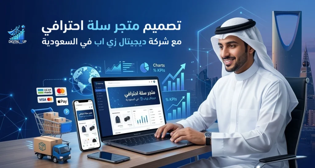 تصميم متجر سلة احترافي مع شركة ديجيتال زي اب بالسعودية