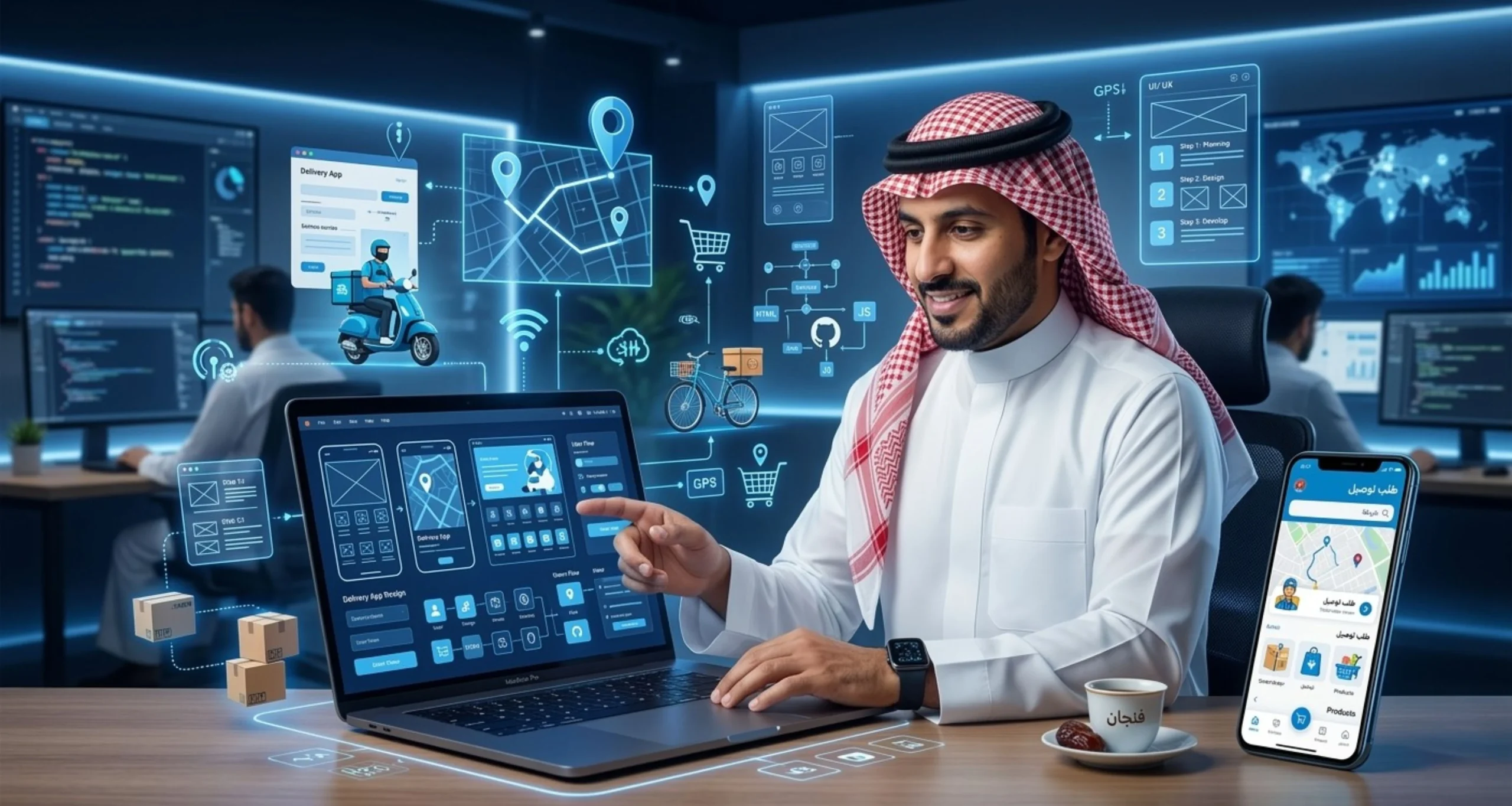 كيف تسوي تطبيق توصيل خطوة بخطوة مع ديجيتال زي اب