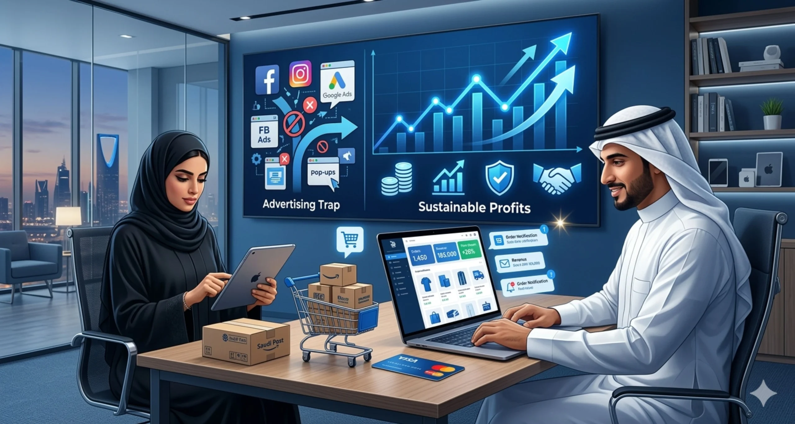 دليل إدارة المتاجر الإلكترونية: كيف تنجو من فخ الإعلانات وتصنع أرباحا مستدامة؟