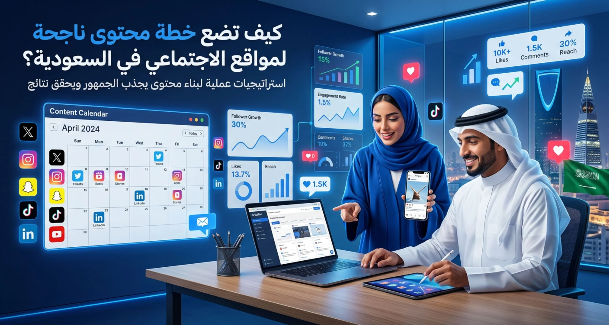 كيف تضع خطة محتوى ناجحة لوسائل التواصل الاجتماعي في السعودية؟