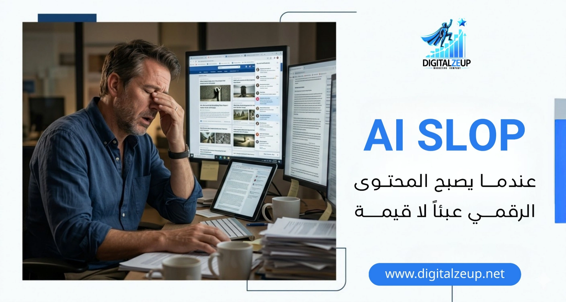 AI-Slop عندما يُصبح المحتوى الرقمي عبئًا لا قيمةً 