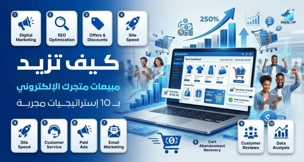 كيف تزيد مبيعات متجرك الإلكتروني بـ 10 استراتيجيات مجربة