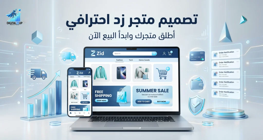 تصميم متجر زد احترافي أطلق متجرك وابدأ البيع الآن