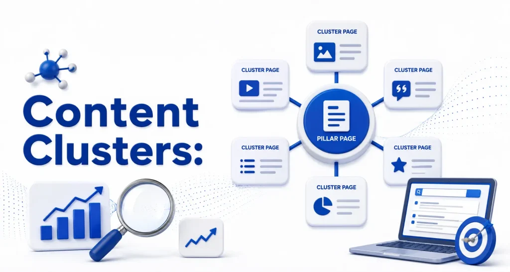 Content Clusters بناء عناقيد المحتوى لزيادة الزيارات وتحسين الظهور في نتائج البحث