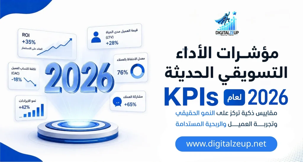 مؤشرات الأداء التسويقي الحديثة KPIs لعام 2026